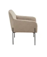 Madison Park 27.25" Calder Wide Metal Leg Accent Chair