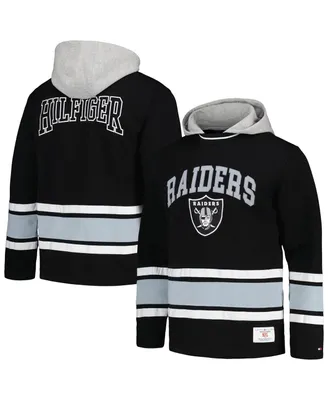 Men's Tommy Hilfiger Black Las Vegas Raiders Ivan Fashion Pullover Hoodie