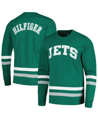 Men's Tommy Hilfiger Green, Gray New York Jets Nolan Long Sleeve T-shirt