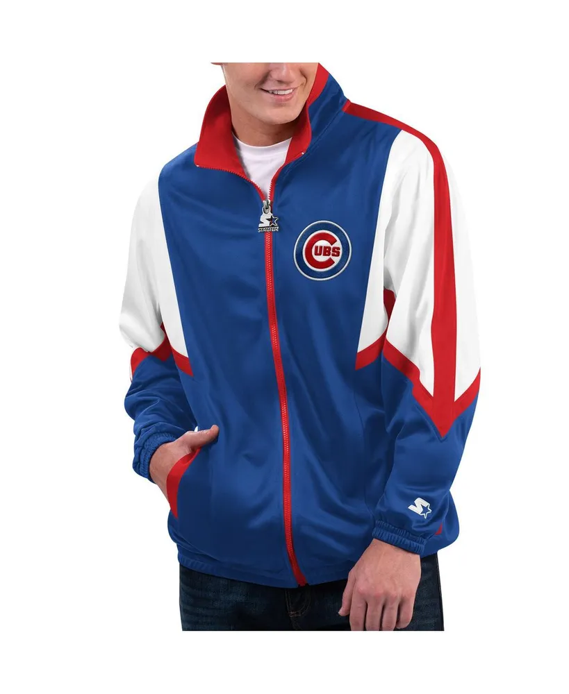 Men's Starter Royal Chicago Cubs Lead Runner Full-Zip Jacket