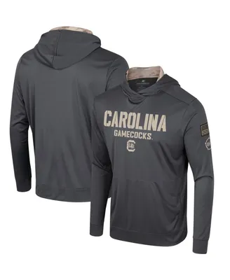 Men's Colosseum Charcoal South Carolina Gamecocks Oht Military-Inspired Appreciation Long Sleeve Hoodie T-shirt