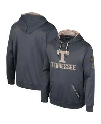 Men's Colosseum Charcoal Tennessee Volunteers Oht Military-Inspired Appreciation Pullover Hoodie