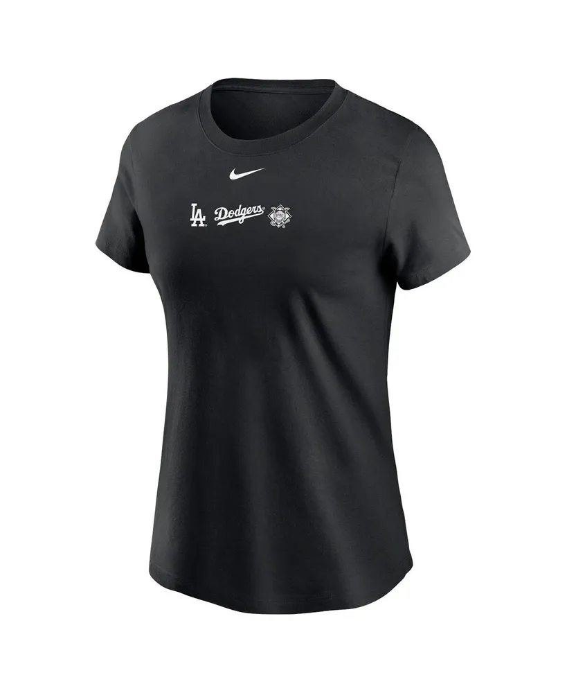 Women's Nike Black Los Angeles Dodgers Over Shoulder T-shirt