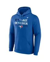 Men's Fanatics Royal Toronto Blue Jays 2023 Postseason Locker Room Pullover Hoodie