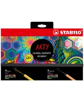 Stabilo 68-Piece Arty Hero Set, 34 Fine Point .88 Tip Pens & 34 Felt M .68 Tip Pens - Multi