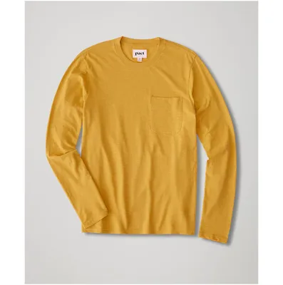 Organic Cotton Field Midweight Slub Long Sleeve Crew Tee