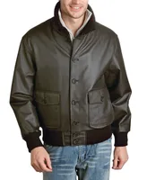 Landing Leathers Men A-1 Leather Flight Bomber Jacket