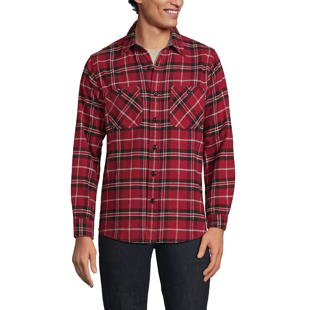 Blake Shelton x Lands' End Traditional Fit Rugged Work Shirt