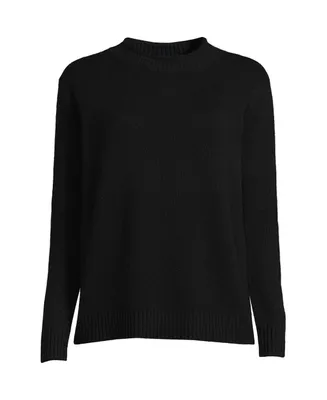 Lands' End Women's Cashmere Easy Fit Crew Neck Sweater