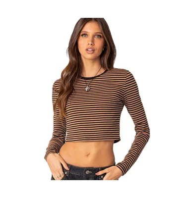 Women's Montie striped long sleeve T-Shirt