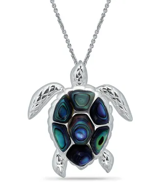 Macy's Abalone Inlay Turtle Necklace