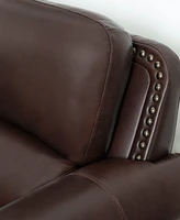 Arther 85" Leather Traditional Sofa