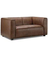 Blake 71" Leather Modern Deep Seat Loveseat