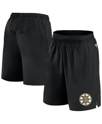 Men's Fanatics Black Boston Bruins Authentic Pro Tech Shorts