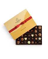 Godiva Assorted Chocolate Gold Gift Box, Red Ribbon, 36 Piece