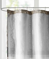 Madison Park Donovan Embroidered Shower Curtain, 72" x