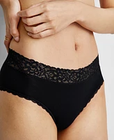 State of Day Women's Cotton Blend Lace-Trim Hipster Underwear, Created for Macy's