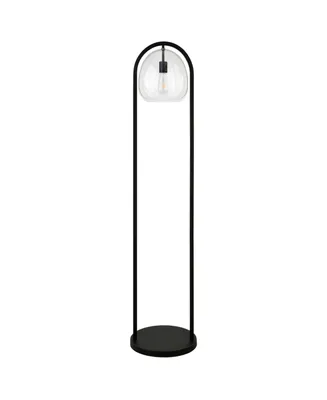 Sydney 64" Floor Lamp with Seeded Glass Shade