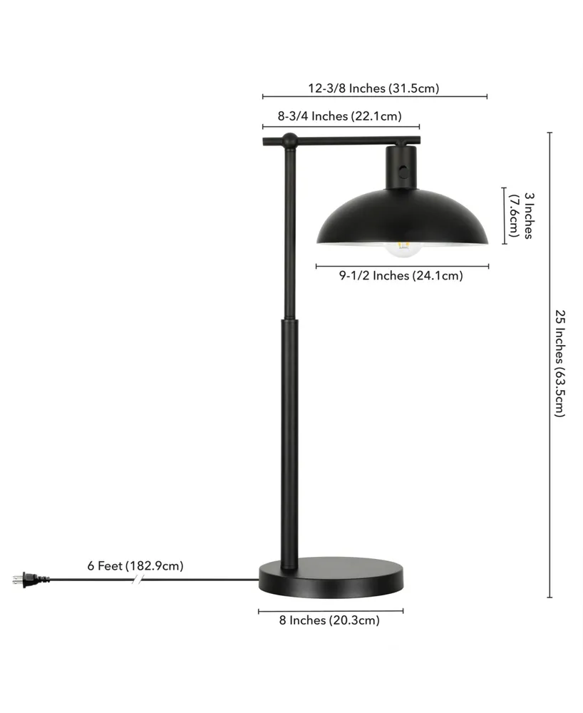 Conan 25" Metal Table Lamp with Metal Shade