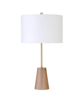 Killian 25.5" Limed Oak Table Lamp with Fabric Shade