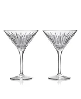 Waterford Lismore Diamond Martin Glasses, Set of 2