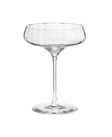 Georg Jensen Bernadotte Crystalline Cocktail Coupe Glass 20 Centiliter, 2 Piece Set