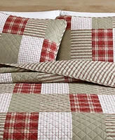 Eddie Bauer Camano Island Plaid Quilt Set, King, 3 Piece