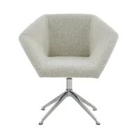 Felix Boucle Swivel Desk Chair