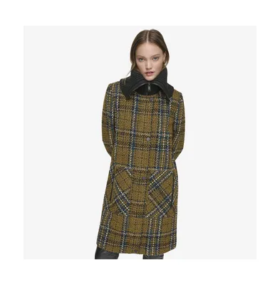 Women's Rivas Multi Color Wool Tweed Coat