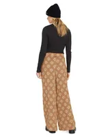 Volcom Juniors' Brohamas Printed Wide-Leg Pants