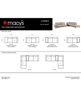 Closeout Lydney Fabric Sectional Collection Created For Macys