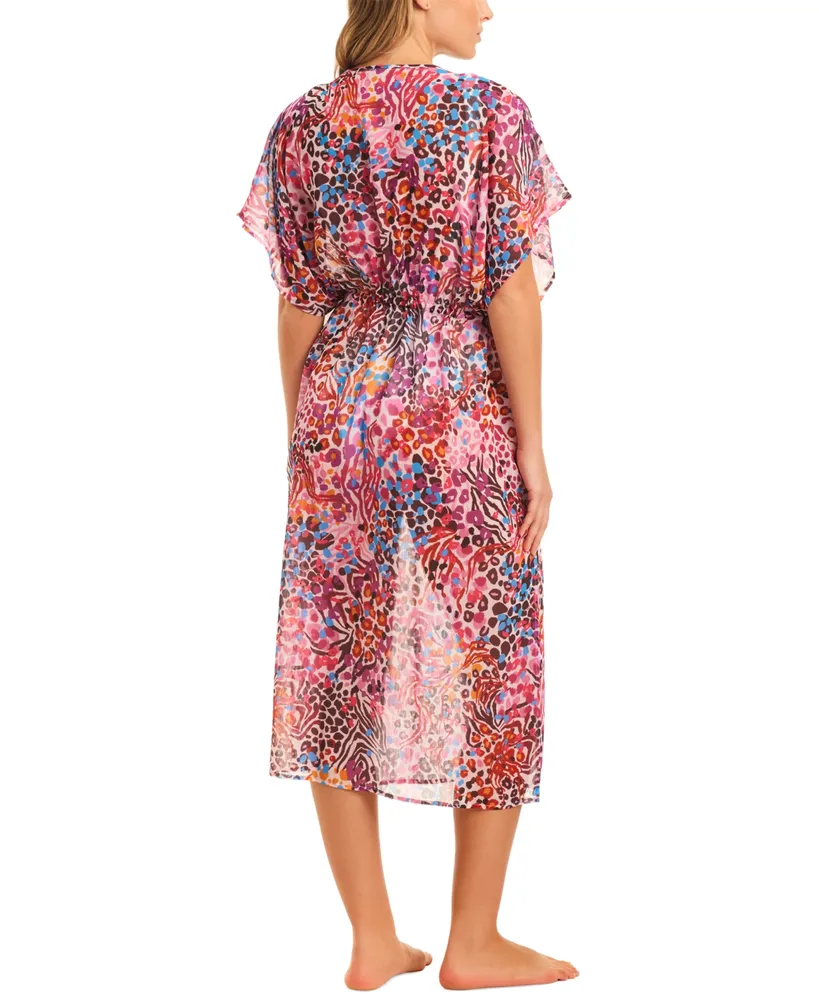 Jessica Simpson Women's Abstract-Print Cover-Up Dress