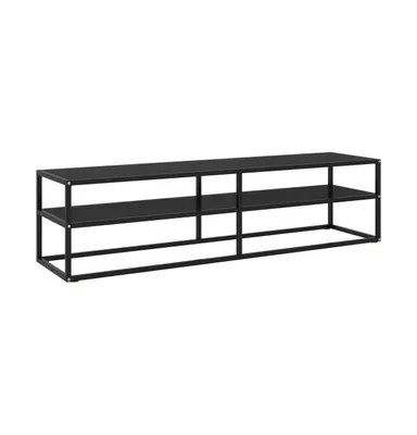 Tv Stand Black with Black Glass 63"x15.7"x15.7"