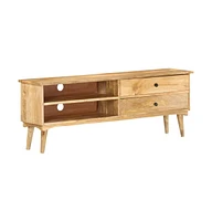 Tv Stand 55.1"x11.8"x19.7" Solid Wood Mango