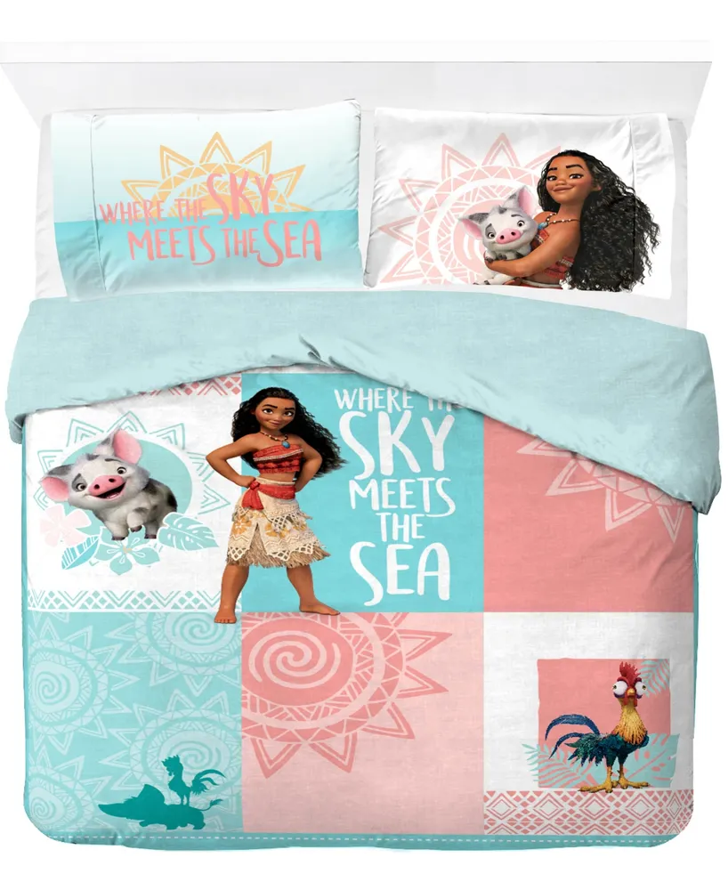 Moana Sky Sea 7 Piece Comforter Set, Queen