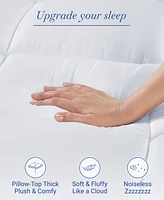 Extra Thick Cooling Mattress Topper California King Size, Plush Pillow-Top California King Mattress Topper by California Design Den
