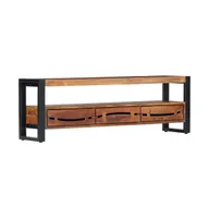 Tv Stand 55.1"x11.8"x17.7" Solid Wood Acacia