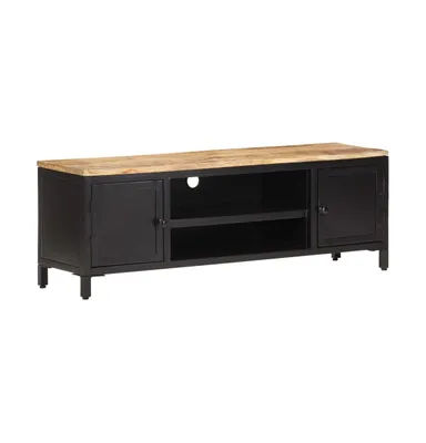 Tv Stand 47.2"x11.8"x15.7" Solid Rough Mango Wood