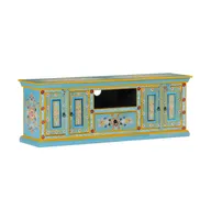 Tv Stand Blue 43.3"x11.8"x15.7" Solid Wood Mango