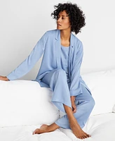 State of Day Women's Crepe de Chine Self-Tie Robe, Created for Macy's