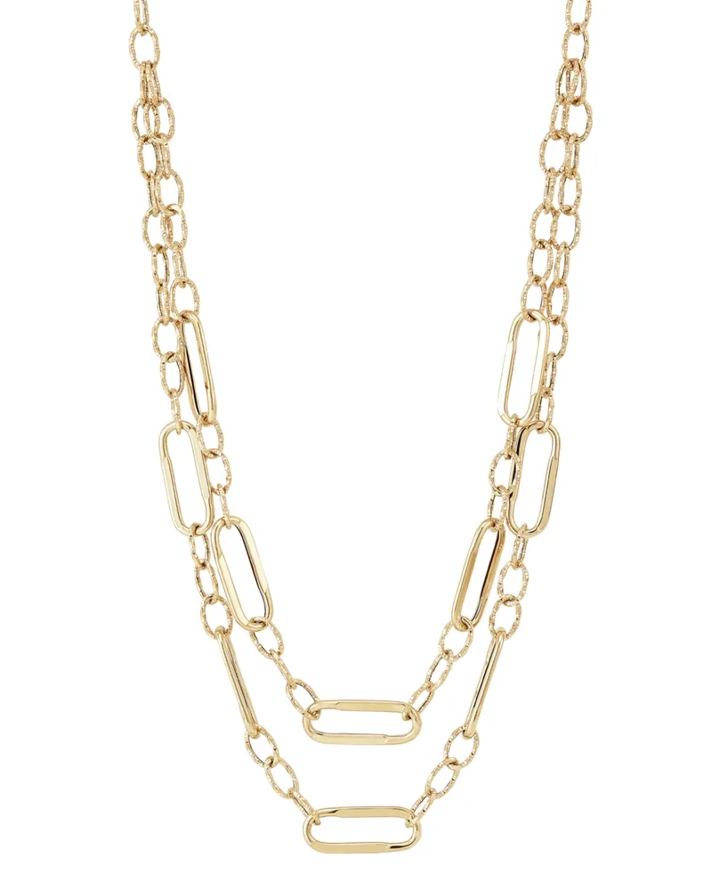 Anne Klein Stone Embellished Layered Necklace, 15-1/4