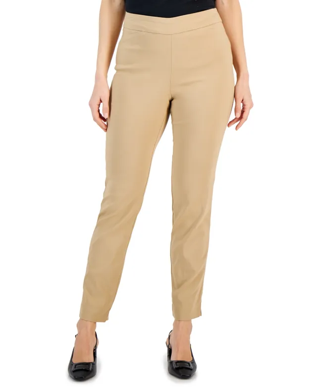 Jm Collection Women's Cambridge Woven Pull-On Pants