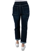 Indigo Rein Juniors' High-Rise Straight-Leg Carptenter Jeans