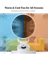 Pack 1500W Ptc Oscillating Ceramic Heater Fan Warm & Cool Overheat Protection