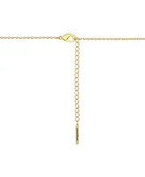 Unwritten 14K Gold Plated and Crystal Best Friends Forever Pendant Necklace