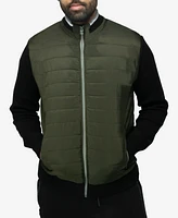 X-Ray Men's Lightly Padded Hybrid Sweater Jacket