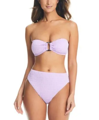 Bar Iii Pucker Up Ring Bandeau Top Bikini Bottom Created For Macys