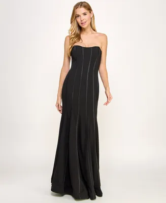 Speechless Juniors' Corset Strapless Gown, Created for Macy's