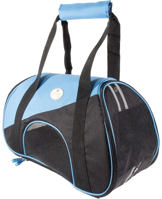 Pet Life Airline Approved Folding Zippered Casual Pet Carrier - Medium