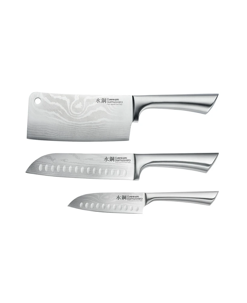 Cuisine::pro Damashiro Ultimate Steel 3 Piece Knife Set